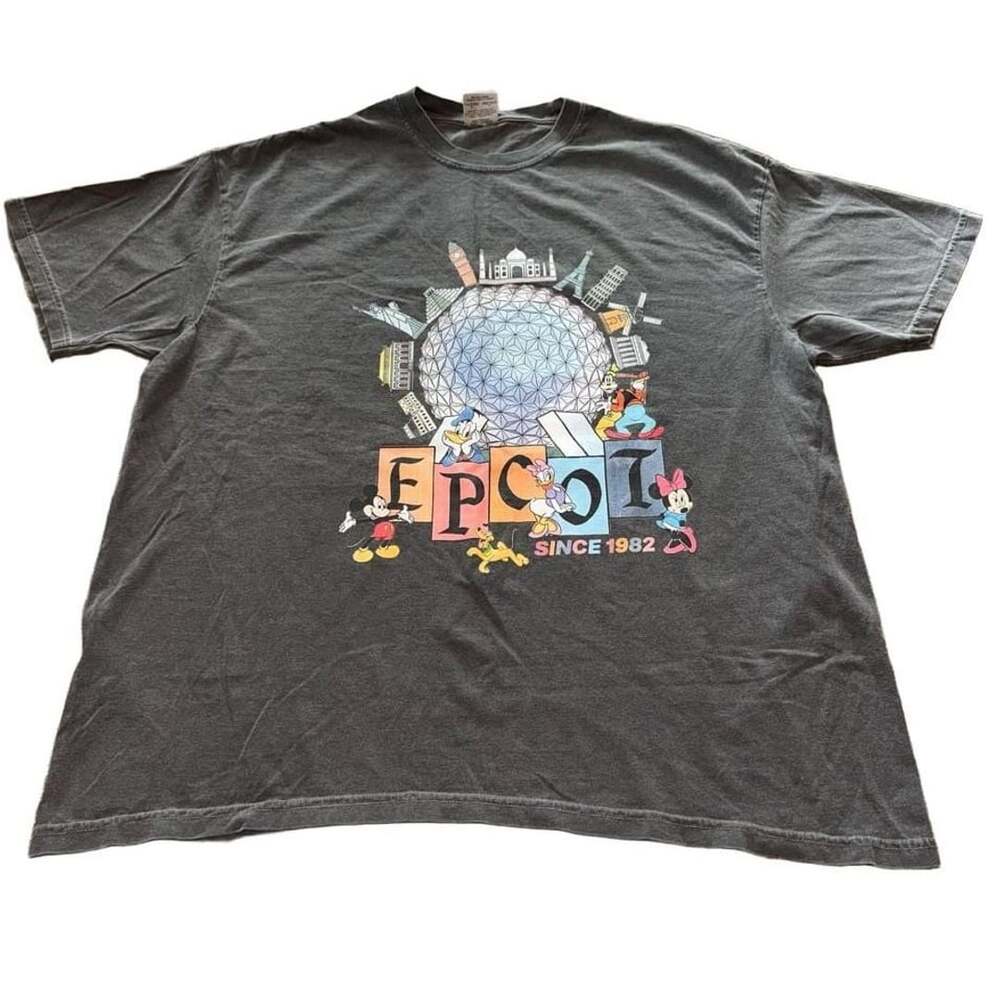 Comfort Colors Epcot Mickey And Friends Size 2XL T-Shirt